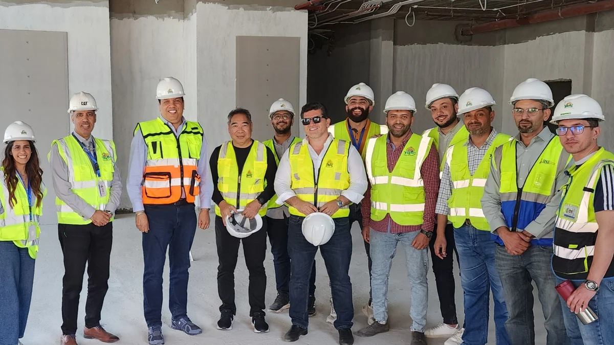 Ricardo Langwieder, LGS founder, leading a BPO facility build-out in Egypt